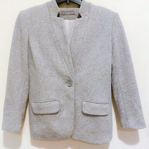 Olivia Moon by Nordstrom gray knit blazer